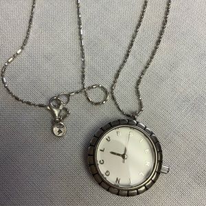 Silpada Sterling Club Pendant Watch